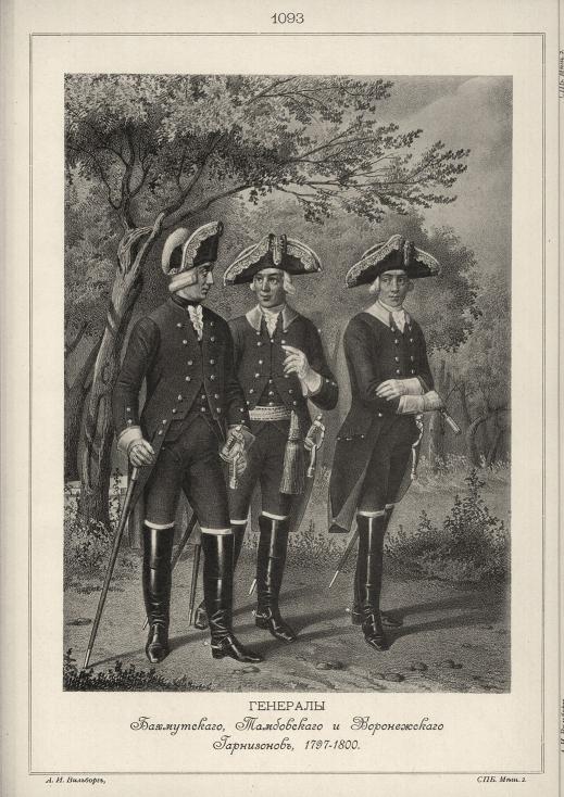 �������� �����������, ����������� � ������������ ����������, 1797-1800.