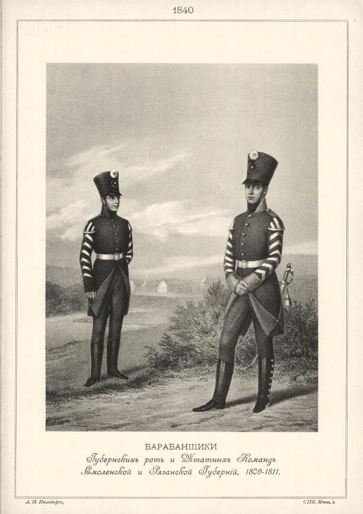 ����������� ���������� ��� � ������� ������ ���������� � ��������� ��������, 1809-1811.