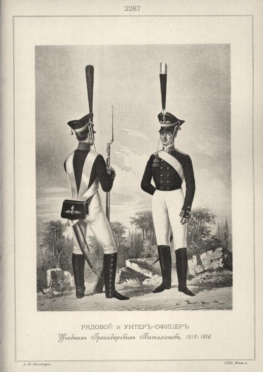 ������� � �����-������ ������� ������������ ����������, 1812-1816.