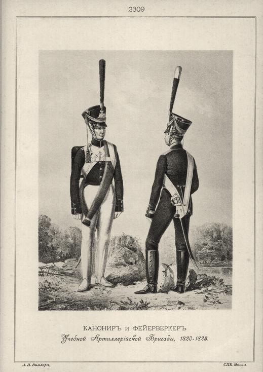 ������� � ����������� ������� �������������� �������, 1820-1823.