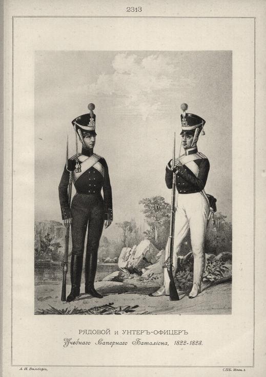 ������� � �����-������ �������� ��������� ���������, 1822-1823.